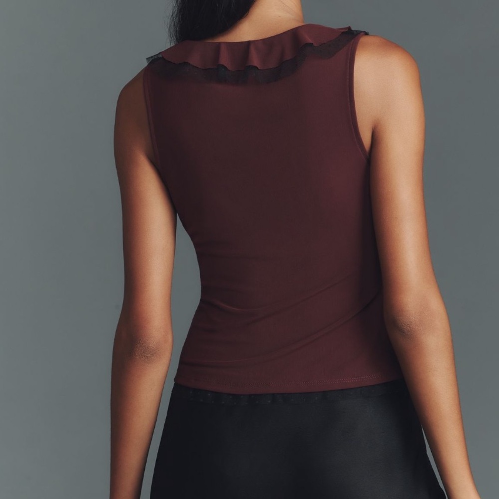 Mauve Ruffled Blouse - Picture 2 of 4